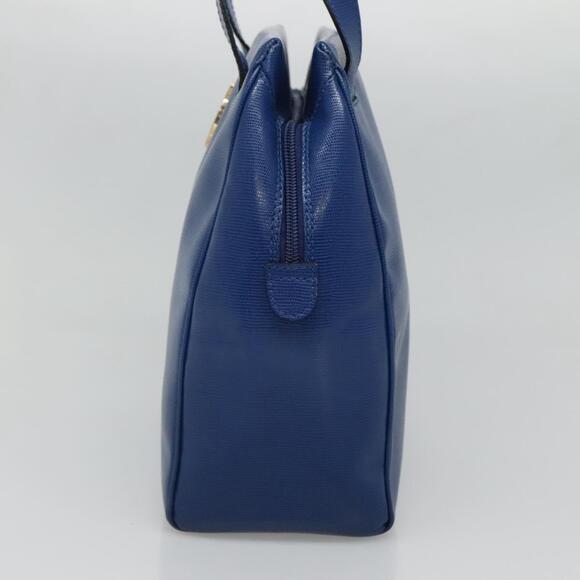 CELINE Shoulder Bag Leather Blue Gold - Picture 5 of 12